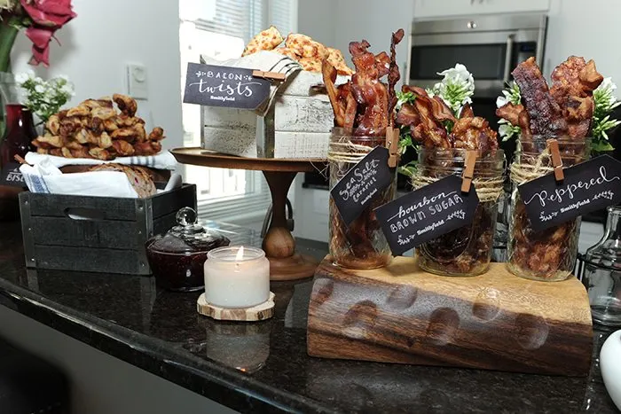 Bacon Bar Ideas and Printables for the perfect party.