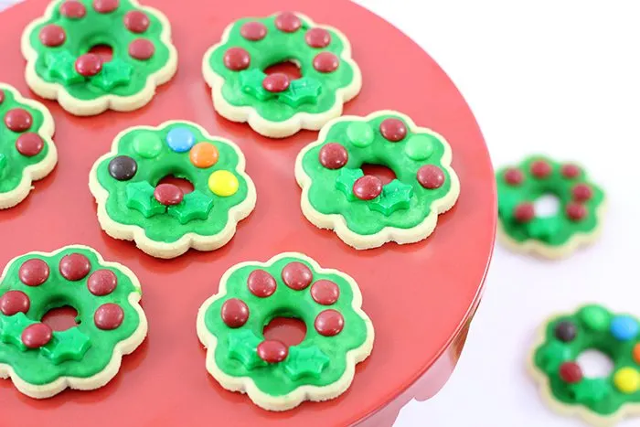 Christmas wreath cookies with only 4 ingredients and a dollar store shortcut that will rock Christmas. Fo sho.