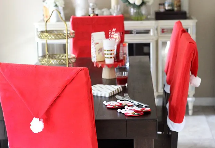 Santa Tablescape. Santa will be coming for milk & cookies, transform your dining room for under $25 with this set. ? 