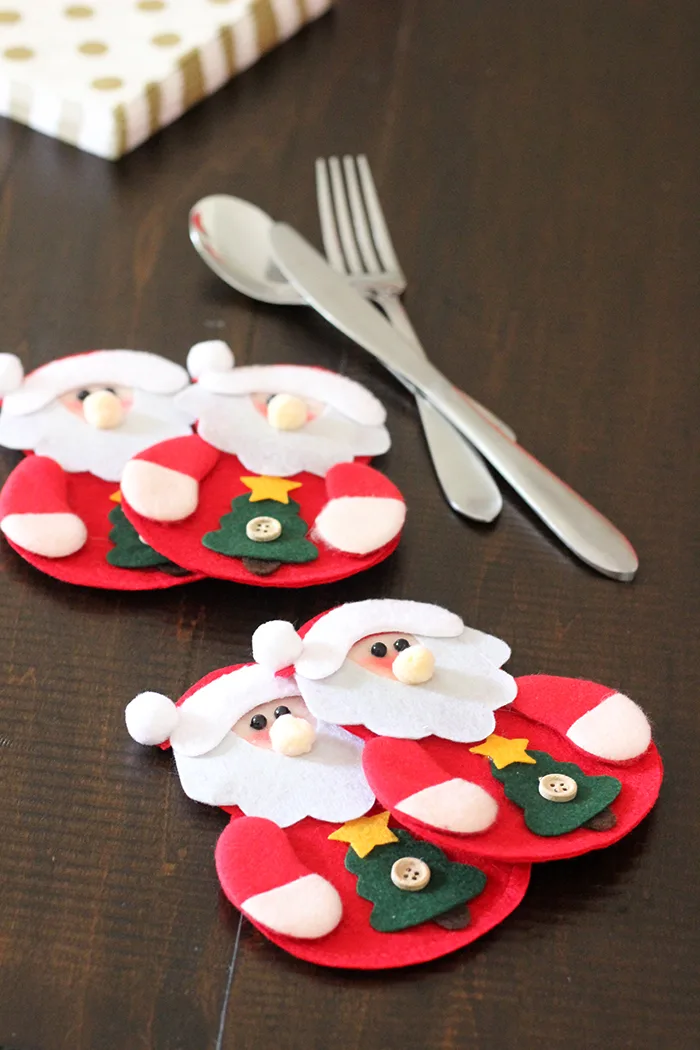 Santa Tablescape. Santa will be coming for milk & cookies, transform your dining room for under $25 with this set. ?