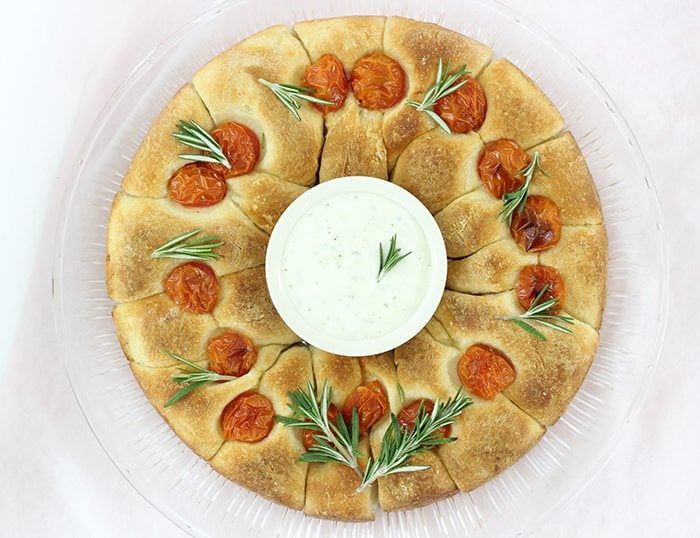 Ranch Dip Bread Wreath