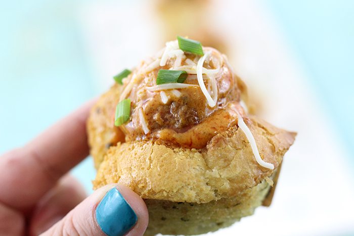 Click the image now to get this Buffalo Blue Cheese Meatball Cups Made in the Slow Cooker now.