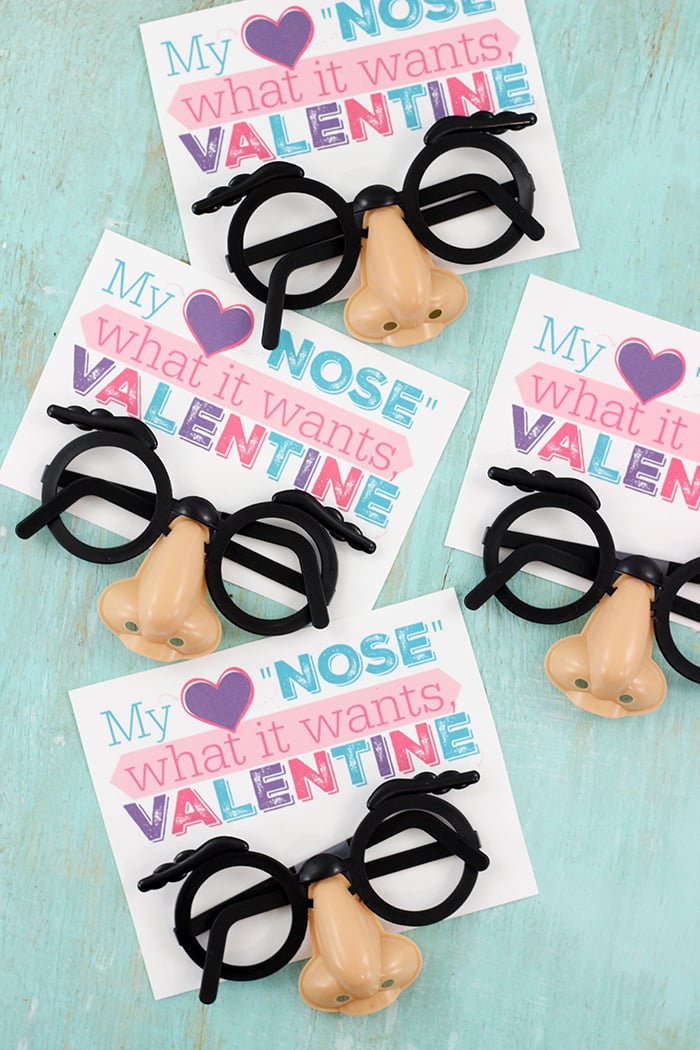 My Heart Nose Valentine s Day Printable Cutefetti