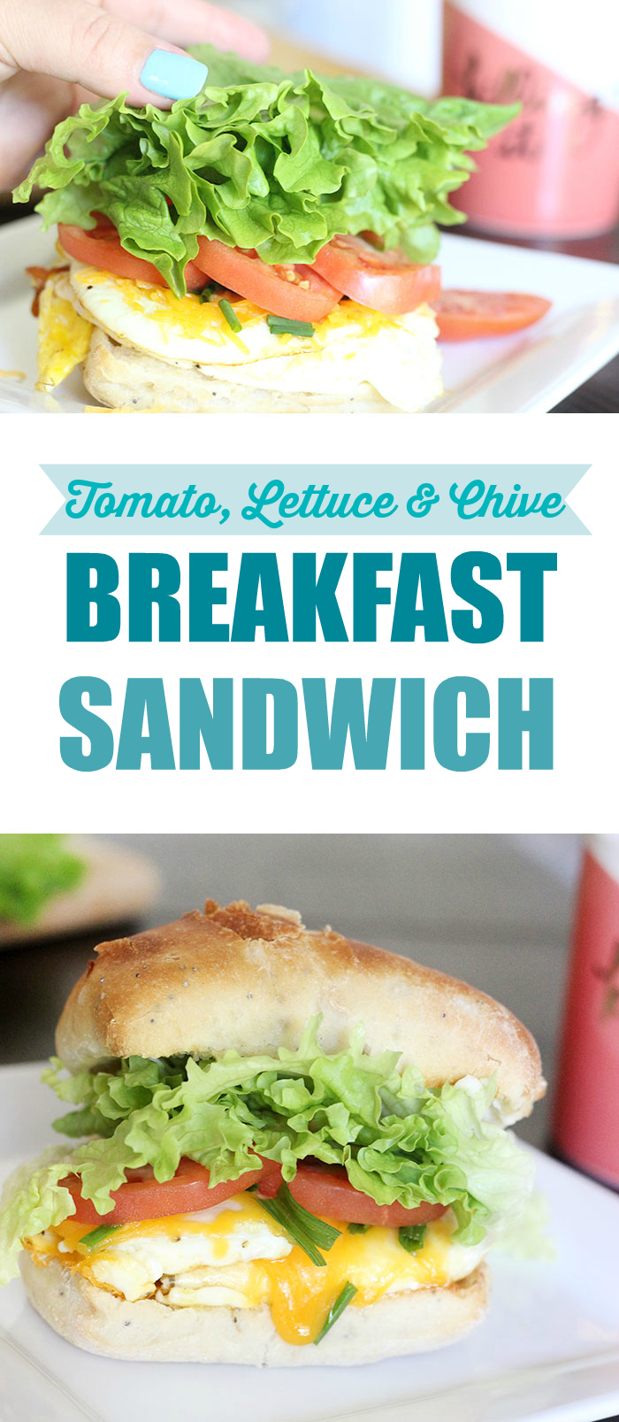 Lettuce, Tomato & Chive Breakfast Sandwich | Cutefetti