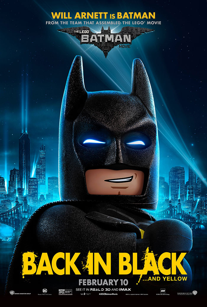 DIY Magnetic LEGO Batman Sign to celebrate upcoming The LEGO Batman Movie on 2/10.