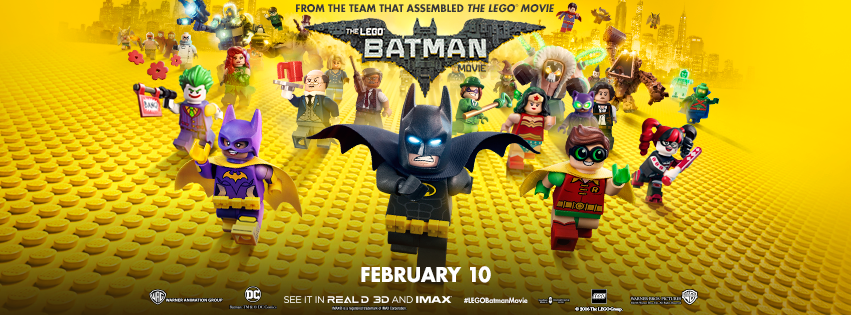 DIY Magnetic LEGO Batman Sign to celebrate upcoming The LEGO Batman Movie on 2/10.