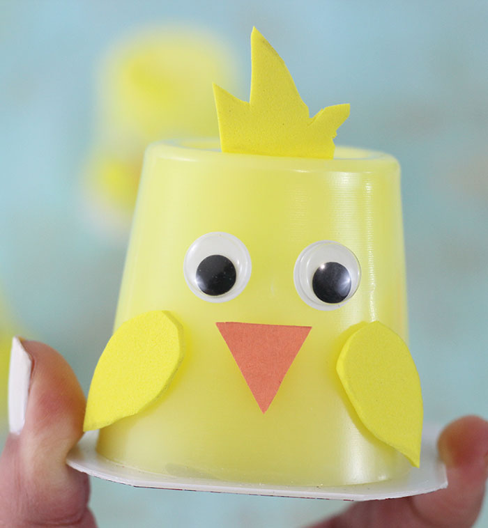 Easter Chick Pudding Cups