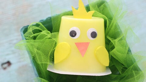 Easter Chick Pudding Cups