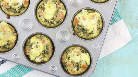 Breakfast Yums: Pesto Omelet Cups