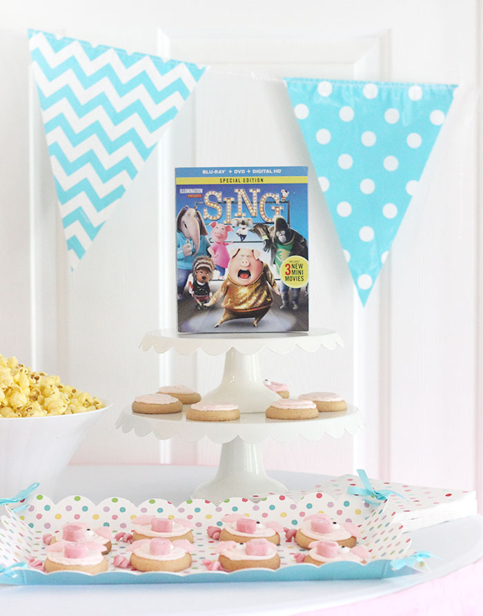 Pig Cookies for Parties. Perfect for setting the scene for a fun movie night at home. Pick up the SING Special Edition on DVD and Blu-ray in stores now.
