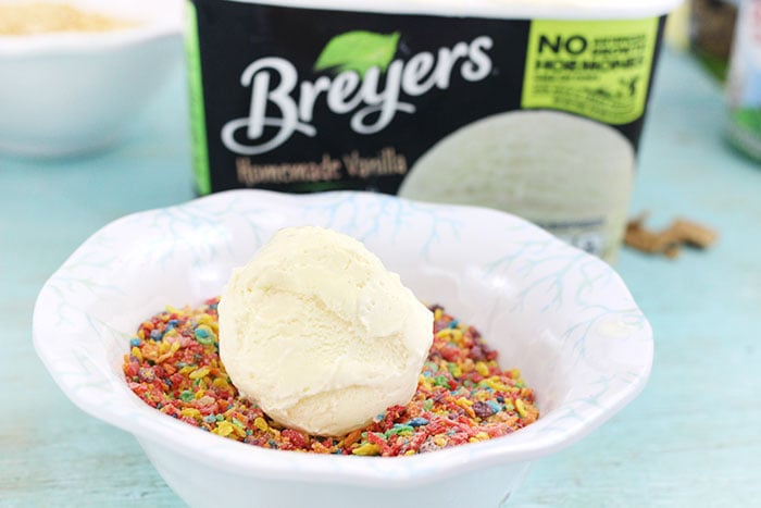 Ice Cream Cereal Treats. Roll your favorite ice cream in crushed cereal for an out of this world easy treat. 