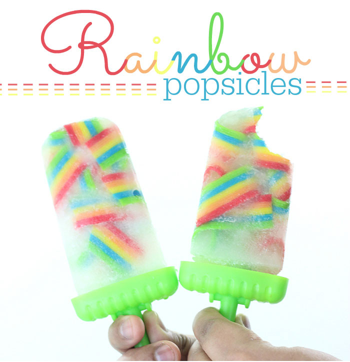 Rainbow Popsicles