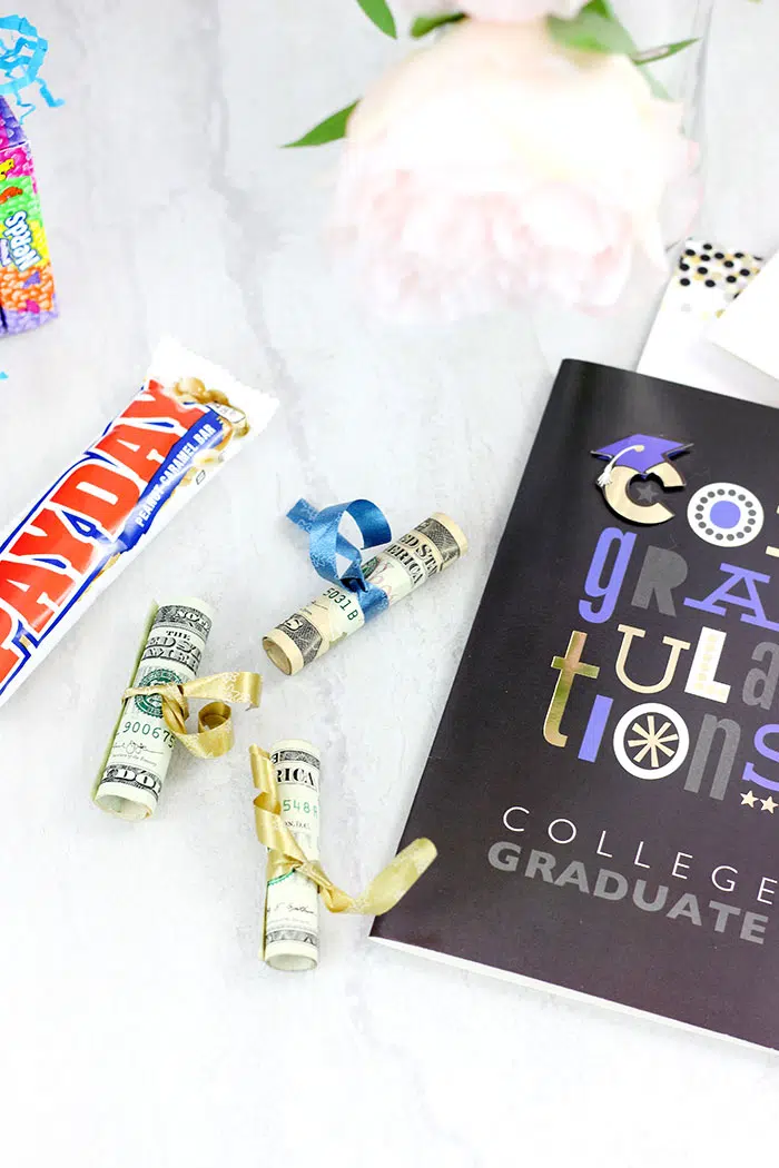 DIY Graduation Gift Ideas with Cash and Gift Cards.