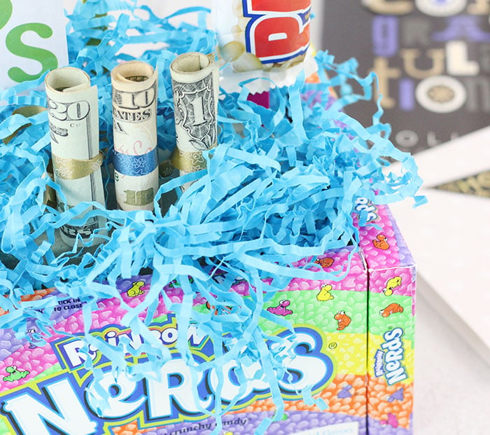 DIY Graduation Gift Ideas with Cash and Gift Cards.