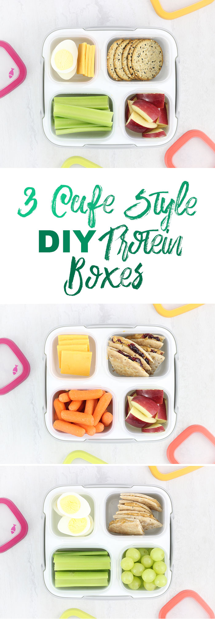 Protein Boxes. 3 DIY Ideas to make cafe style lunch at home. 