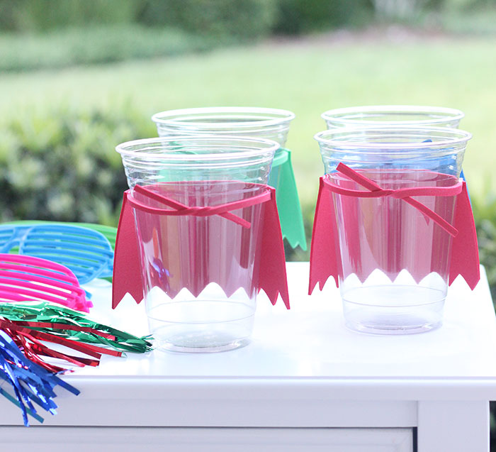 Captain Underpants Movie Party Ideas. DIY Superhero Cups, Hypno Cookies. DIY with Tampico.