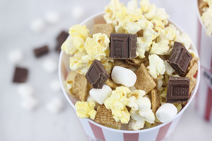 Impromptu Movie Night Ideas & S'mores Popcorn