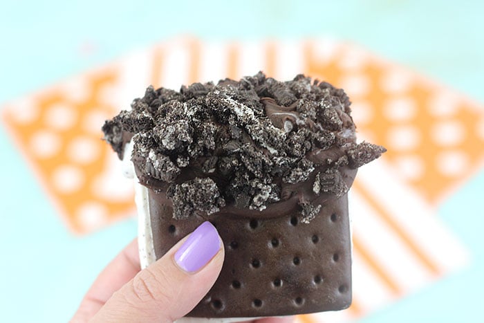 FatBoy Ice Cream just got FATTER with this easy chocolate and cookie coating. 