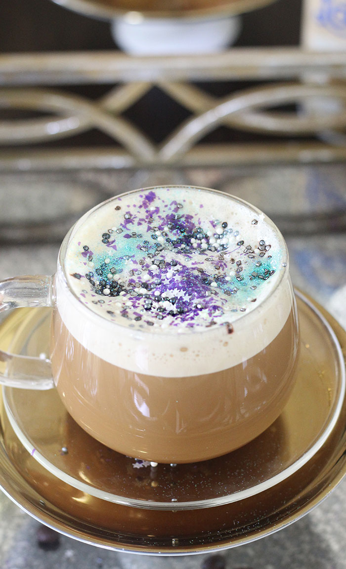 Galaxy Latte. An out of this world latte that can be made in just seconds. 