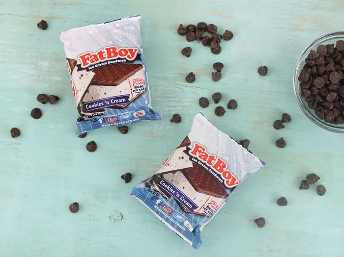 FatBoy Ice Cream just got FATTER with this easy chocolate and cookie coating. 