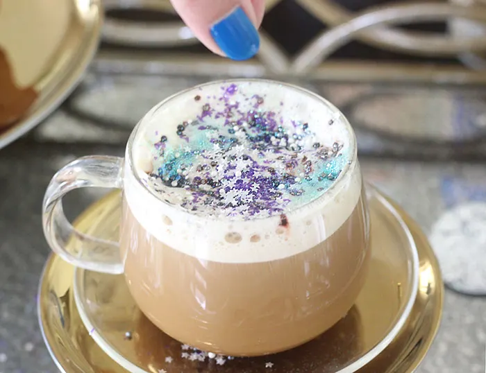 Galaxy Latte. An out of this world latte that can be made in just seconds. 