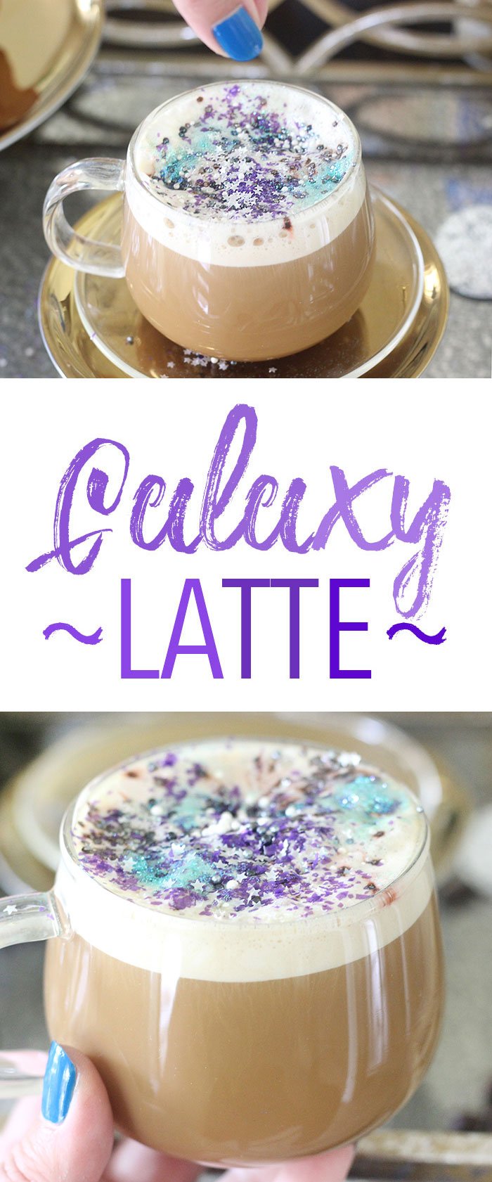 Galaxy Latte. An out of this world latte that can be made in just seconds. 