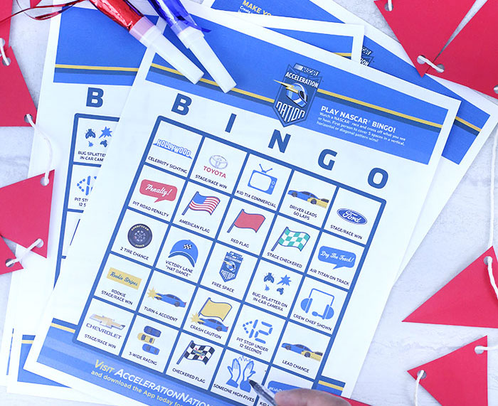 NASCAR Bingo Printable Game and more fun content games.