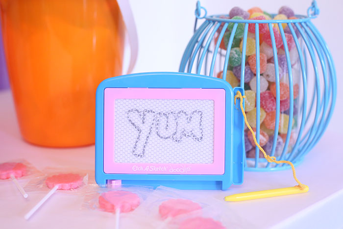 DIY Candy Buffet! Super easy and so fun. Use bright and whimsical colors to make it more magical. 