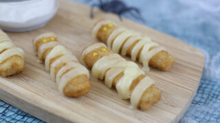 Fish Stick Mummies for Halloween