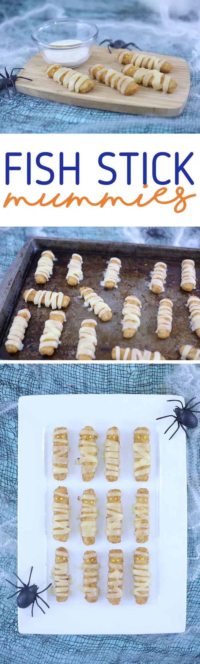 Fish Stick Mummies for Halloween