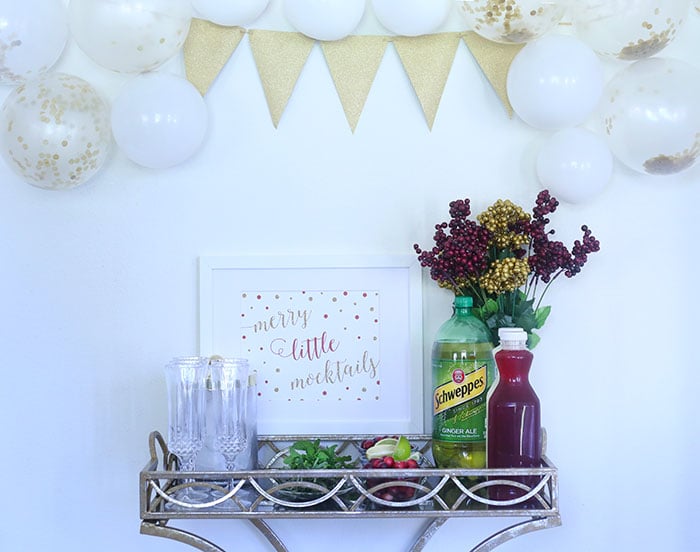 DIY Mocktail Bar Ideas. Have your guests help themselves. You will love it and so will they. 