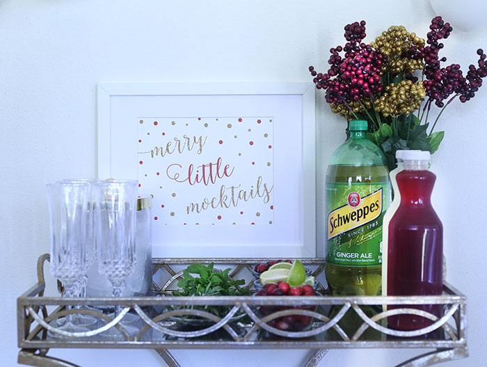 DIY Mocktail Bar Ideas. Have your guests help themselves. You will love it and so will they.