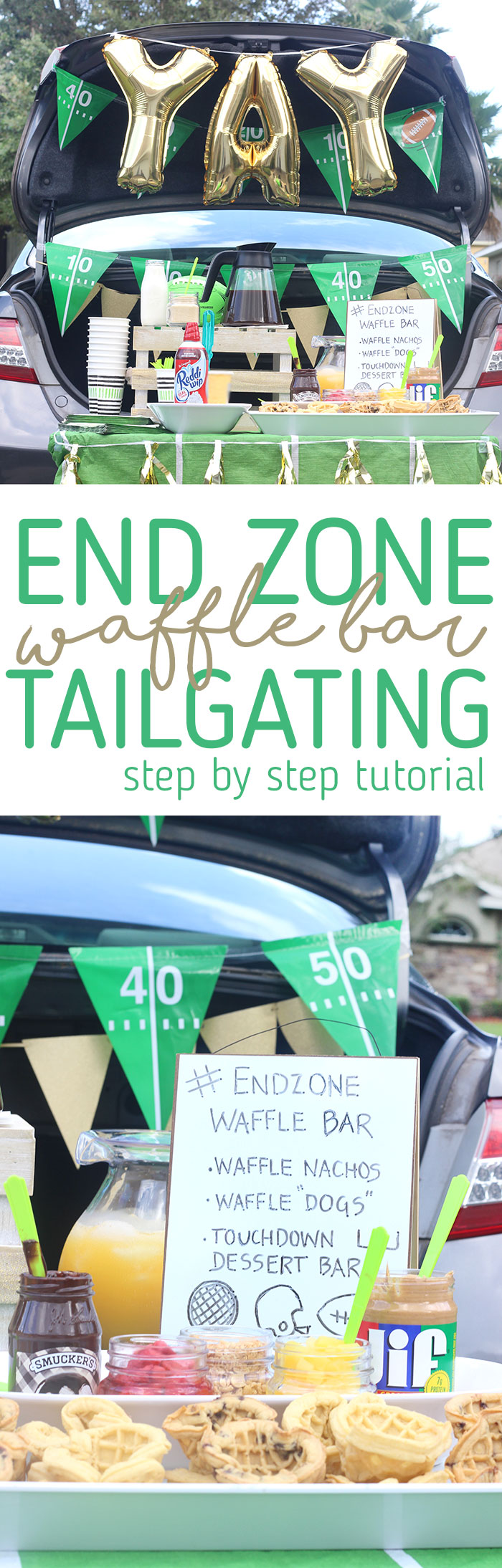 Waffle Bar for Tailgating. Unique Ideas You Need To Try.