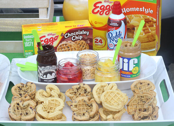EndZone Tailgating Waffle Bar Party | Cutefetti