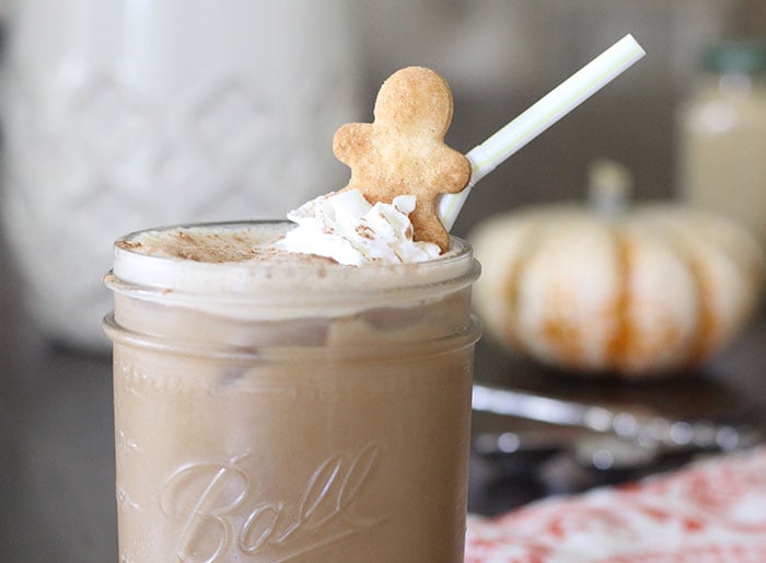 Add Pep To Your Step with Gingerbread Iced Coffee