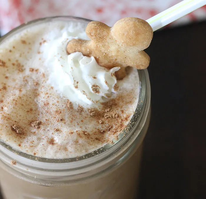 Gingerbread Iced Coffee recipe. Super simple recipe for a delicious cup of iced coffee.
