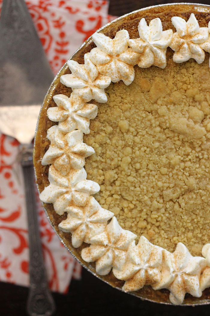 Turn a store bought freezer pie into your own perfect holiday pie creation.