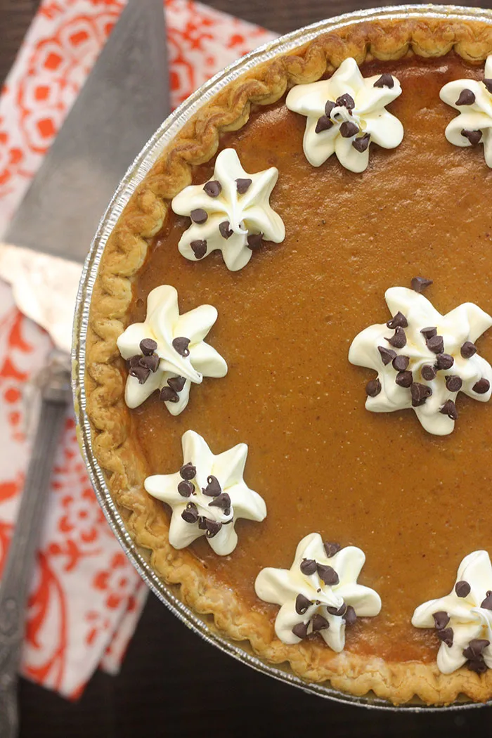 Turn a store bought freezer pie into your own perfect holiday pie creation.