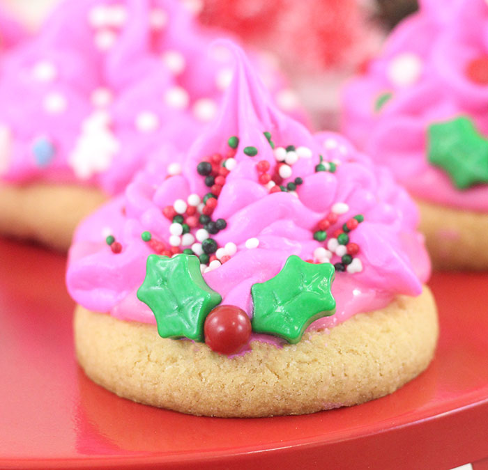 Trolls Holiday Cookies to celebrate the Trolls Holiday Movie.