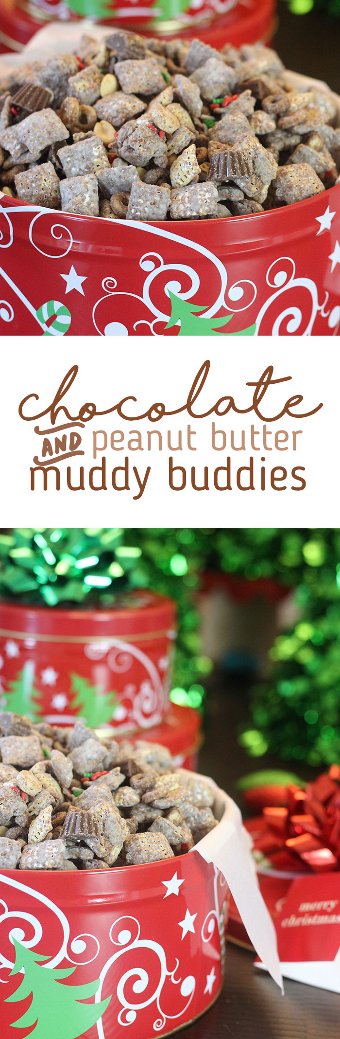 Peanut Butter and Chocolate Muddy Buddies