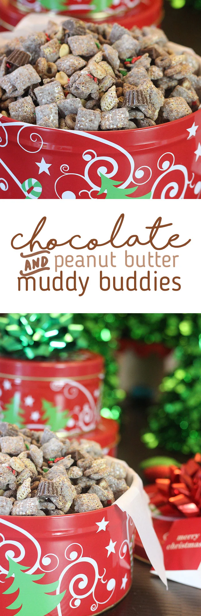 Peanut Butter and Chocolate Muddy Buddies