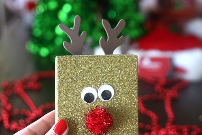 DIY Rudolph Gift Box for Christmas Gifts.