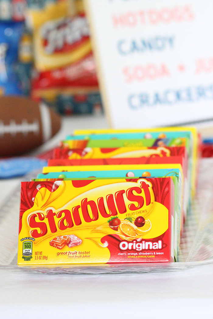 Football snack bar party ideas. Concessions.