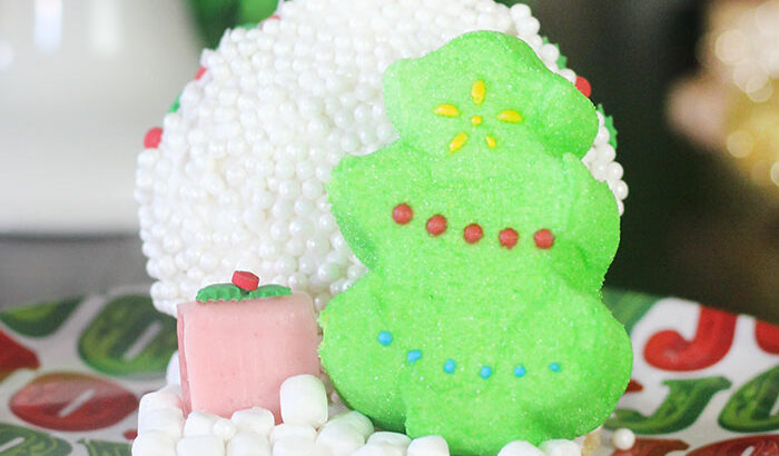 Marshmallow PEEPS Christmas Tree Cupcakes