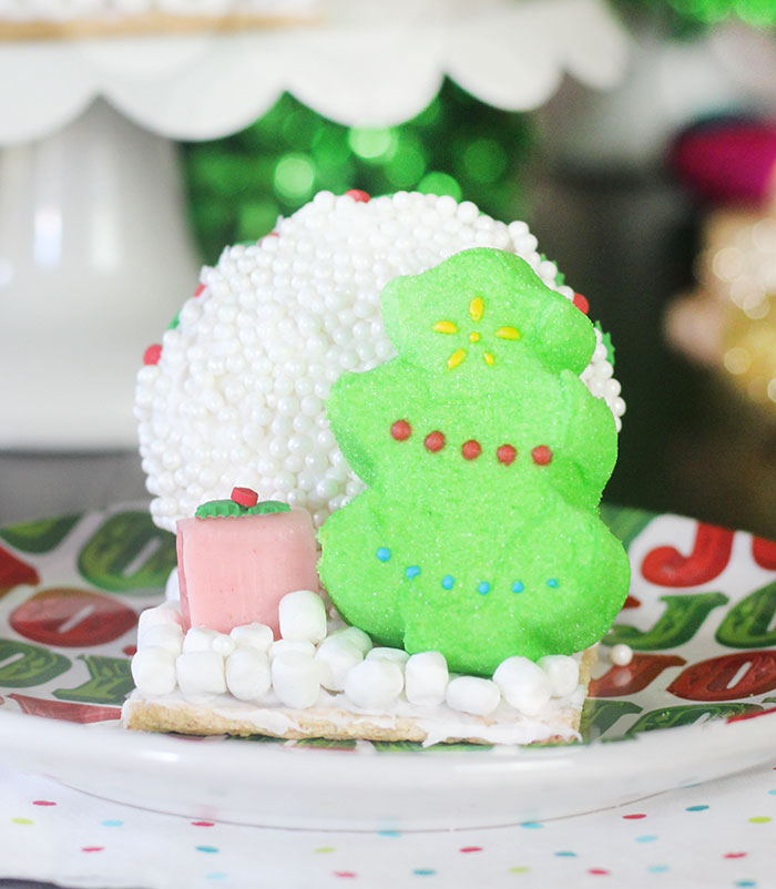 Marshmallow PEEPS Christmas Tree Cupcakes