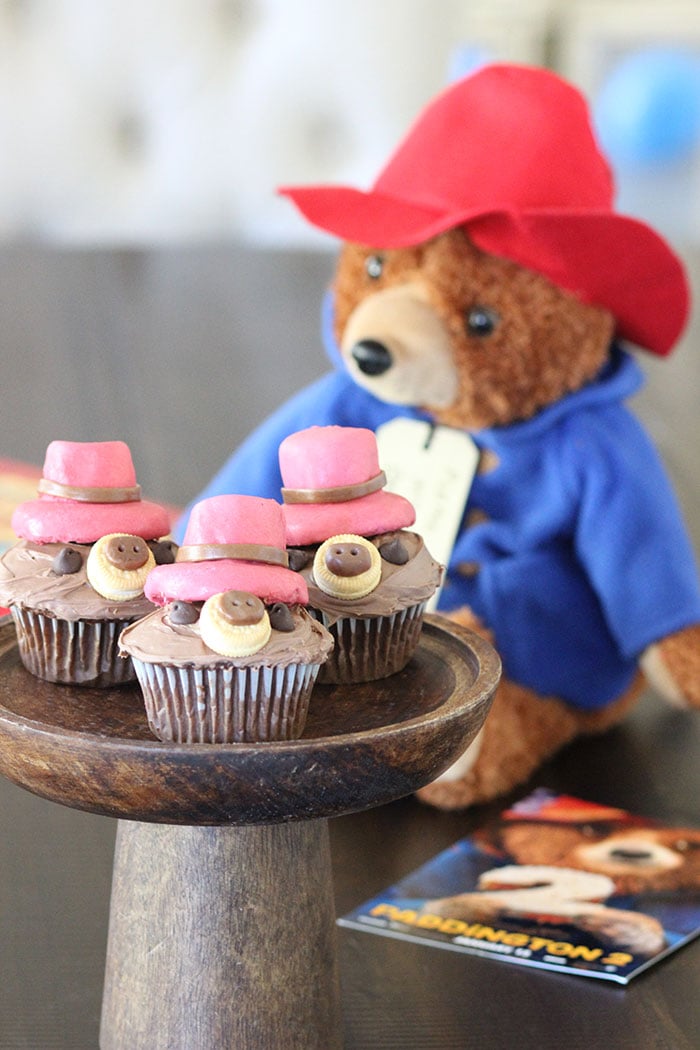 Paddington Cupcakes. Cute bear cupcakes for parties. 