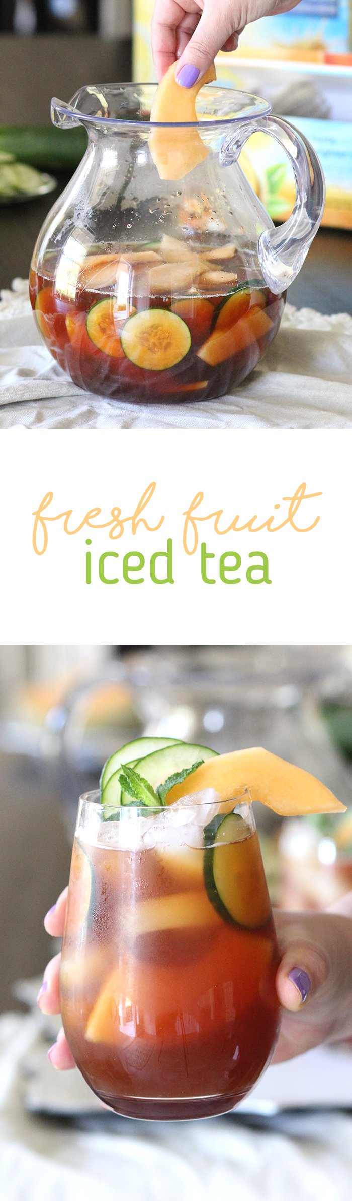 how to make fresh fruit iced tea