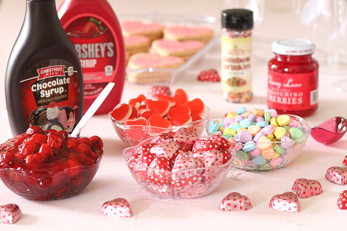 DIY Valentine's Day Ice Cream Bar