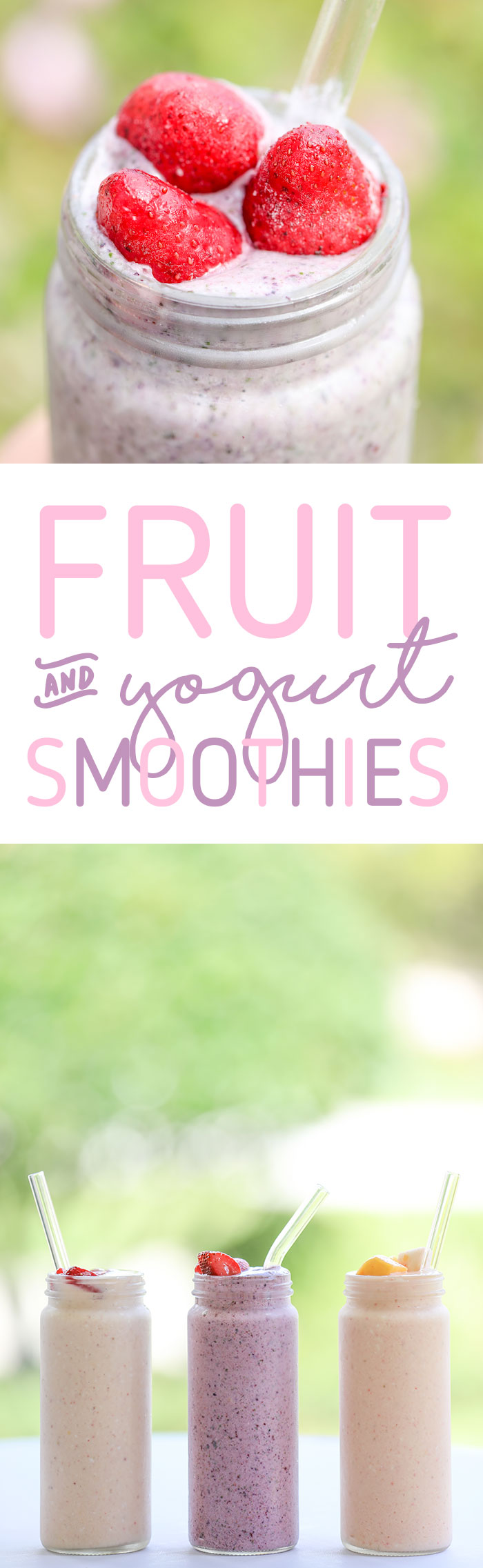 stock up time: fruit & yogurt smoothies