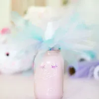 Unicorn DIY. Cute Mason Jar Unicorn.